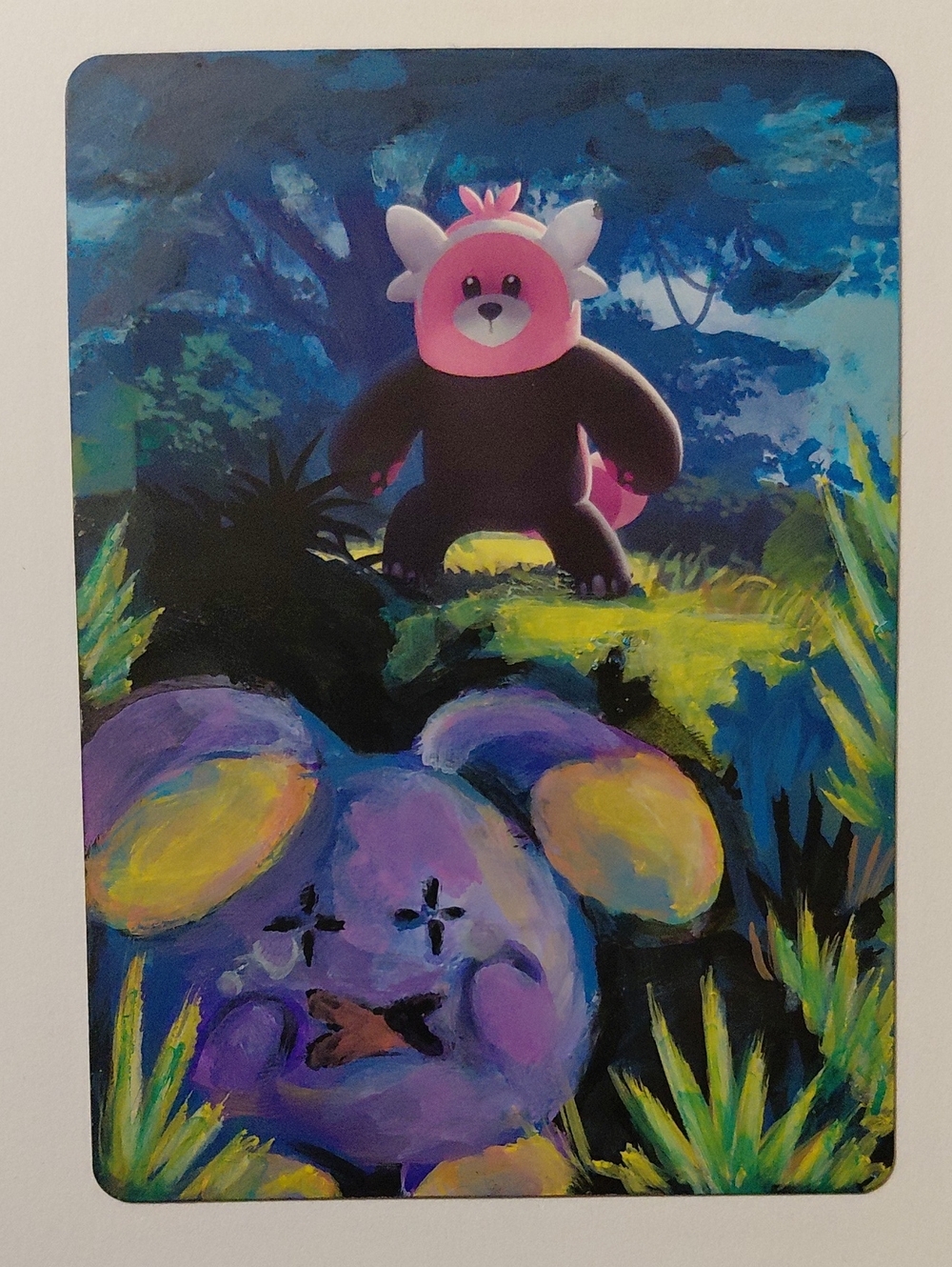Bewear Hand-painted Altered Pokemon Card